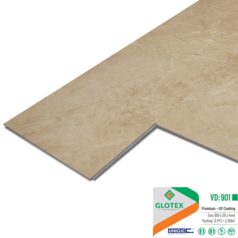 Sàn nhựa GLOTEX 4mm vân thảm/ vân đá (bao xốp 1mm)