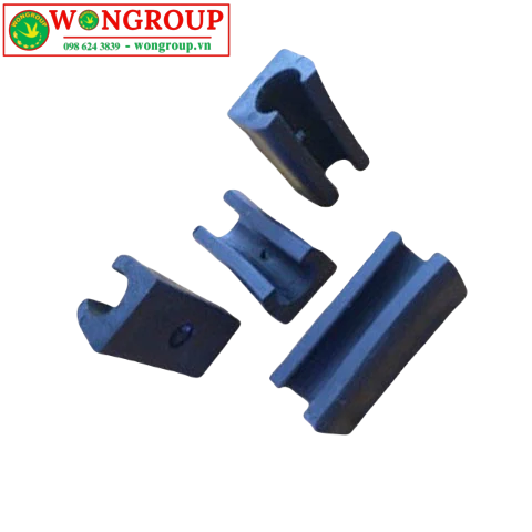 Nút nhựa ốp ống có lỗ, màu đen