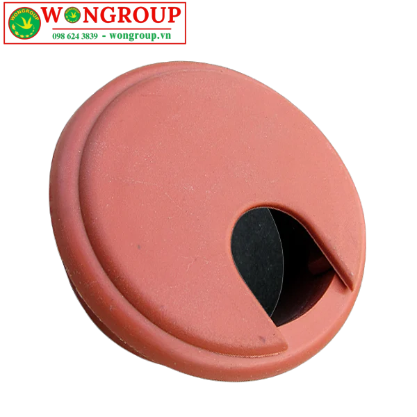  Nắp luồn dây điện nhựa màu nâu 50mm 