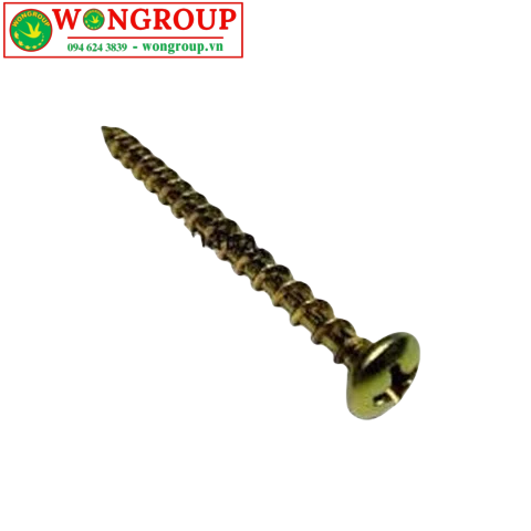 Vít gỗ đầu dù răng thưa M4, bảy màu